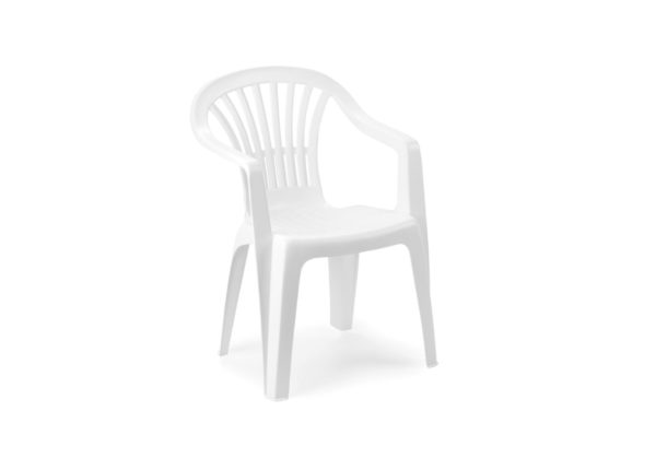 Chaise blanche en plastique