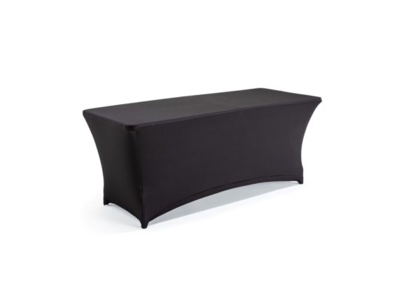 Nappe noire collante sur un buffet