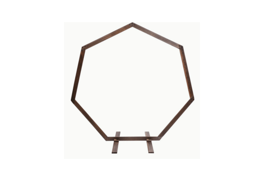 Location décoration arche hexagonale